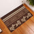 Brown Samoa Siapo Teuila Flowers Rubber Doormat