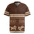 Brown Samoa Siapo Teuila Flowers Rugby Jersey