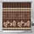 Brown Samoa Siapo Teuila Flowers Shower Curtain