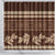 Brown Samoa Siapo Teuila Flowers Shower Curtain