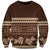 Brown Samoa Siapo Teuila Flowers Sweatshirt