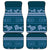 Dark Cyan Samoa Siapo Teuila Flowers Car Mats