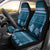 Dark Cyan Samoa Siapo Teuila Flowers Car Seat Cover