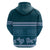 Dark Cyan Samoa Siapo Teuila Flowers Hoodie