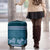 Dark Cyan Samoa Siapo Teuila Flowers Luggage Cover