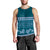 Dark Cyan Samoa Siapo Teuila Flowers Men Tank Top