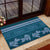 Dark Cyan Samoa Siapo Teuila Flowers Rubber Doormat