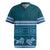 Dark Cyan Samoa Siapo Teuila Flowers Rugby Jersey