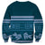 Dark Cyan Samoa Siapo Teuila Flowers Sweatshirt