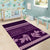 Purple Samoa Siapo Teuila Flowers Area Rug