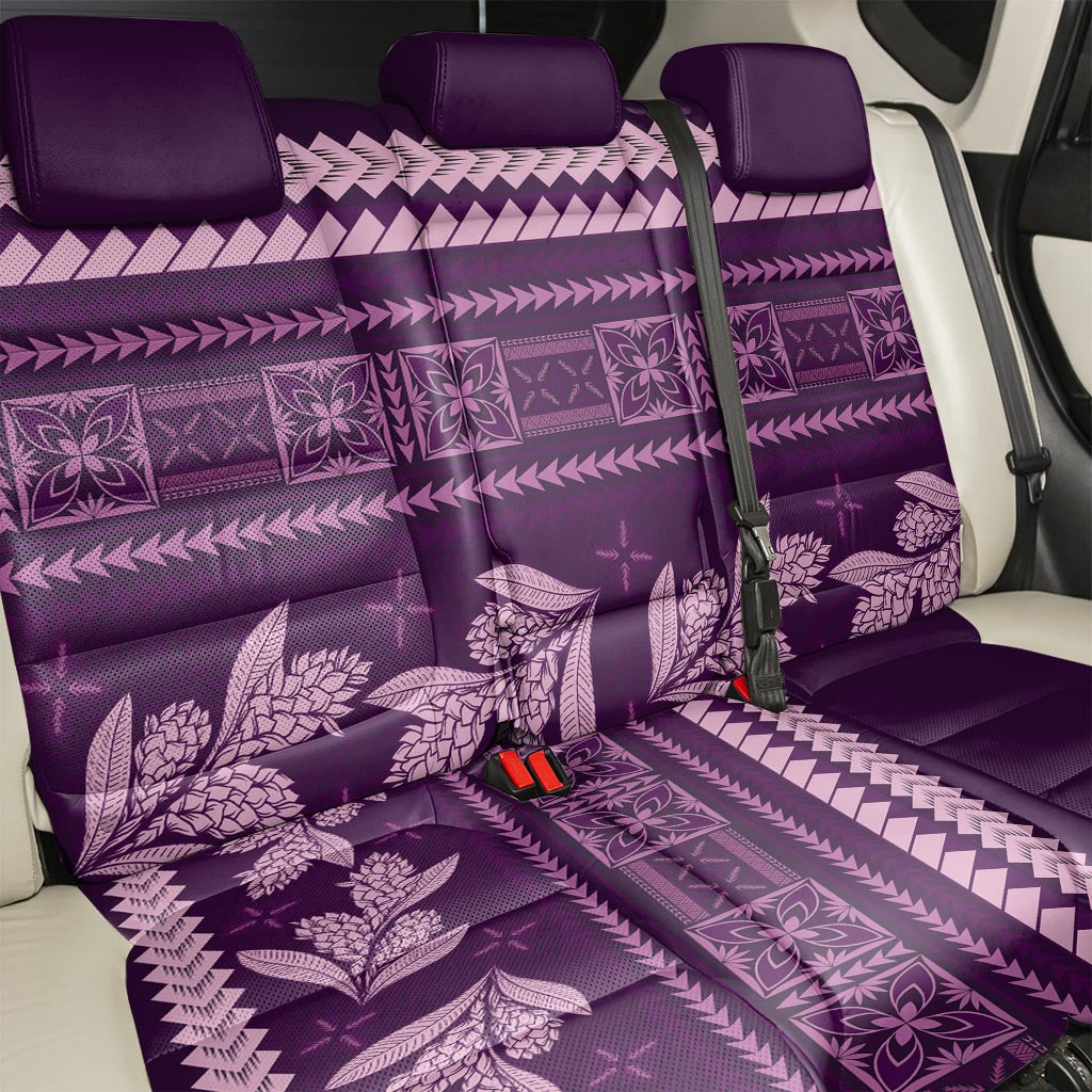 Purple Samoa Siapo Teuila Flowers Back Car Seat Cover