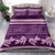 Purple Samoa Siapo Teuila Flowers Bedding Set