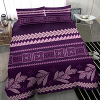 Purple Samoa Siapo Teuila Flowers Bedding Set