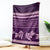 Purple Samoa Siapo Teuila Flowers Blanket