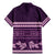 Purple Samoa Siapo Teuila Flowers Family Matching Mermaid Dress and Hawaiian Shirt