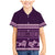 Purple Samoa Siapo Teuila Flowers Family Matching Mermaid Dress and Hawaiian Shirt