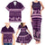 Purple Samoa Siapo Teuila Flowers Family Matching Tank Maxi Dress and Hawaiian Shirt