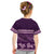 Purple Samoa Siapo Teuila Flowers Kid T Shirt