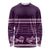 Purple Samoa Siapo Teuila Flowers Long Sleeve Shirt