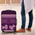 Purple Samoa Siapo Teuila Flowers Luggage Cover