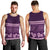 Purple Samoa Siapo Teuila Flowers Men Tank Top