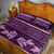 Purple Samoa Siapo Teuila Flowers Quilt Bed Set