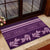 Purple Samoa Siapo Teuila Flowers Rubber Doormat