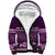 Purple Samoa Siapo Teuila Flowers Sherpa Hoodie