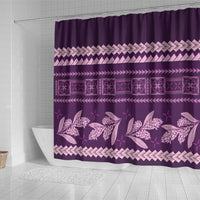 Purple Samoa Siapo Teuila Flowers Shower Curtain