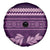 Purple Samoa Siapo Teuila Flowers Spare Tire Cover