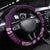 Purple Samoa Siapo Teuila Flowers Steering Wheel Cover