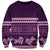 Purple Samoa Siapo Teuila Flowers Sweatshirt