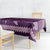 Purple Samoa Siapo Teuila Flowers Tablecloth