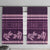 Purple Samoa Siapo Teuila Flowers Window Curtain