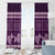 Purple Samoa Siapo Teuila Flowers Window Curtain