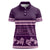 Purple Samoa Siapo Teuila Flowers Women Polo Shirt