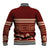 Red Samoa Siapo Teuila Flowers Baseball Jacket