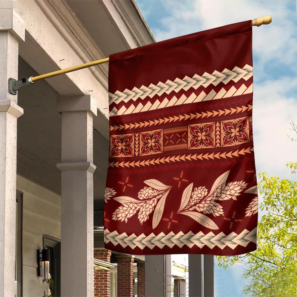 Red Samoa Siapo Teuila Flowers Garden Flag