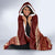 Red Samoa Siapo Teuila Flowers Hooded Blanket