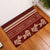 Red Samoa Siapo Teuila Flowers Rubber Doormat