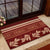 Red Samoa Siapo Teuila Flowers Rubber Doormat