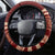 Red Samoa Siapo Teuila Flowers Steering Wheel Cover