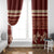 Red Samoa Siapo Teuila Flowers Window Curtain