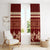 Red Samoa Siapo Teuila Flowers Window Curtain