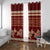 Red Samoa Siapo Teuila Flowers Window Curtain