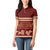 Red Samoa Siapo Teuila Flowers Women Polo Shirt