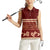 Red Samoa Siapo Teuila Flowers Women Sleeveless Polo Shirt