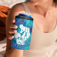Turquoise Polynesia Father's Day 4 in 1 Can Cooler Tumbler Dad You Are My Hero LT14 - Polynesian Pride