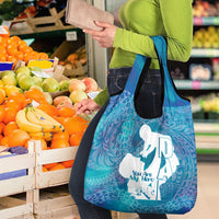 Turquoise Polynesia Father's Day Grocery Bag Dad You Are My Hero LT14 - Polynesian Pride