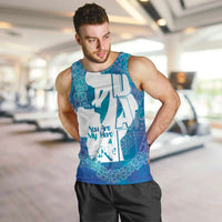 Turquoise Polynesia Father's Day Men Tank Top Dad You Are My Hero LT14 Turquoise - Polynesian Pride